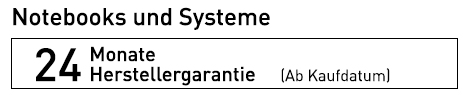 24 Monate Garantieleistung